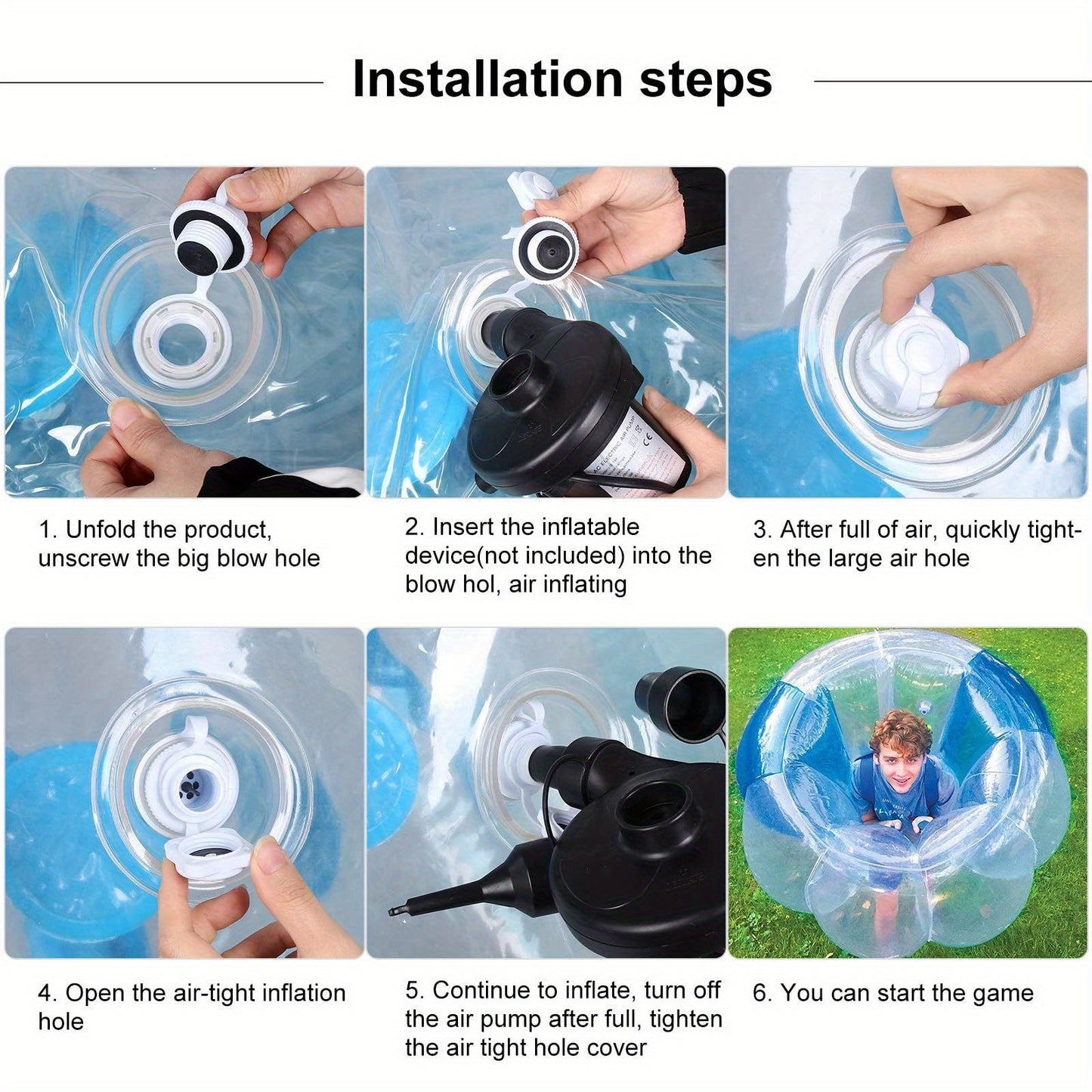 2pcs Bumper Sumo Ball Inflatable Bumper Balls for Adults Bumper Bubble Soccer Balls for Adults Sumo Football Zorb Human Hamster Ball Body for Outdoor Team Gaming Play Sport 47.5inch