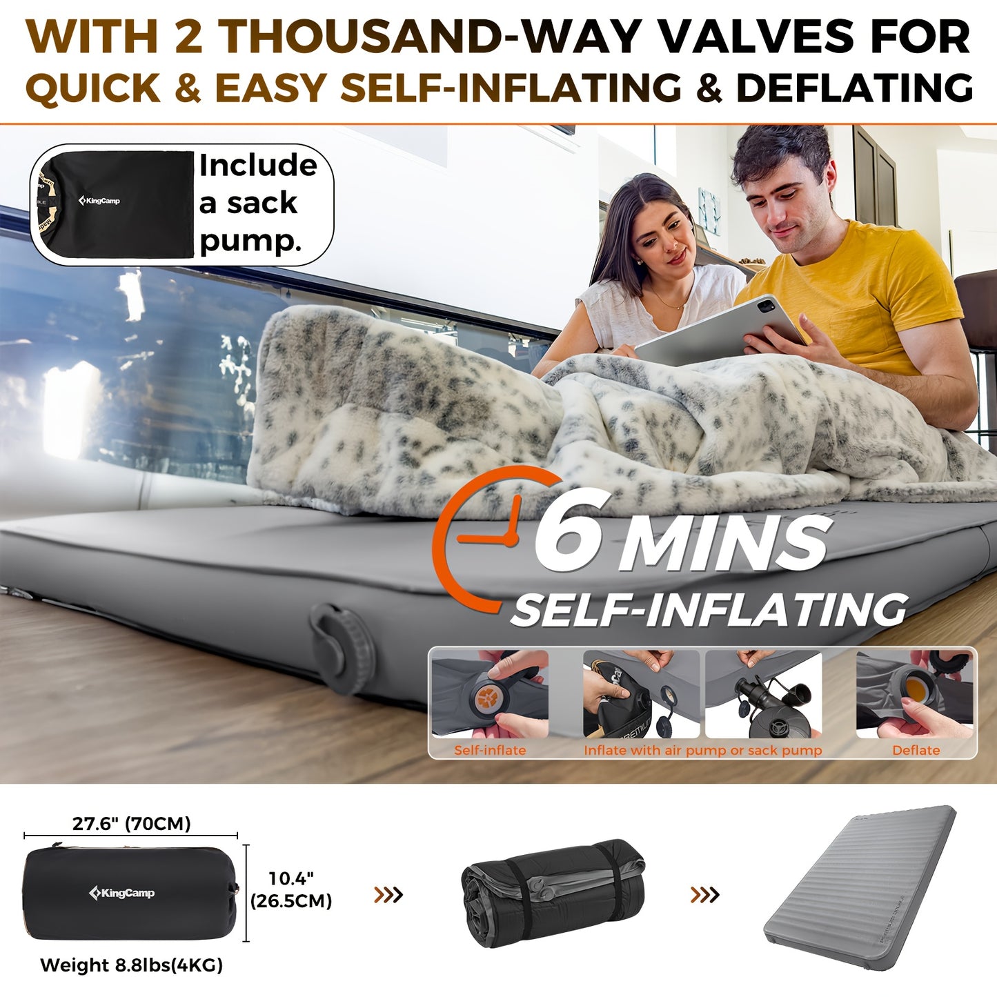 Double Comfort Self-Inflating Mattress