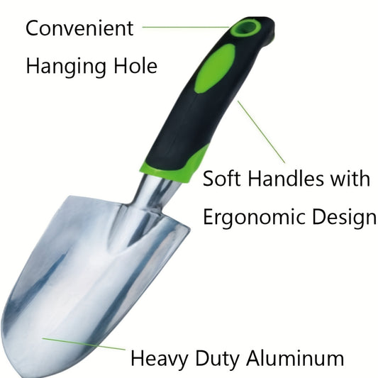 [Gardening Shovel] Ergonomic Gardening Shovel with Soft Non-Slip Handle | Suitable for Planting, Transplantation and Soil Leveling - Gardening Gift