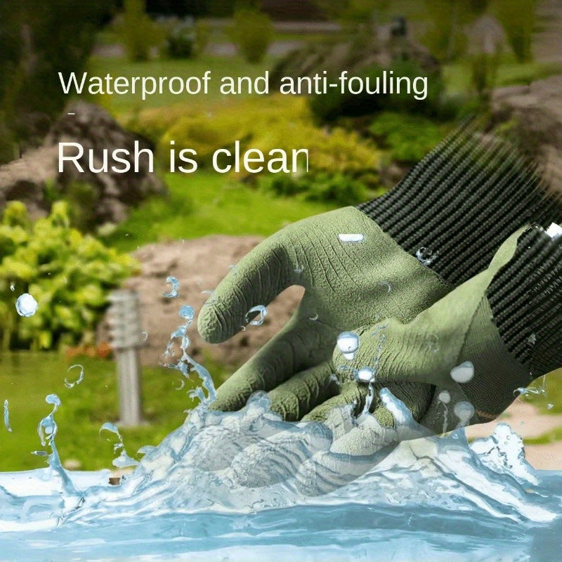 [Stab-Proof Gardening Gloves] 5 Pairs of Lightweight, Stab-Proof Gardening Gloves | Rubber Material, Wear-Resistant, Easy to Clean, Ideal for Flower Gardening and Landscape Planting