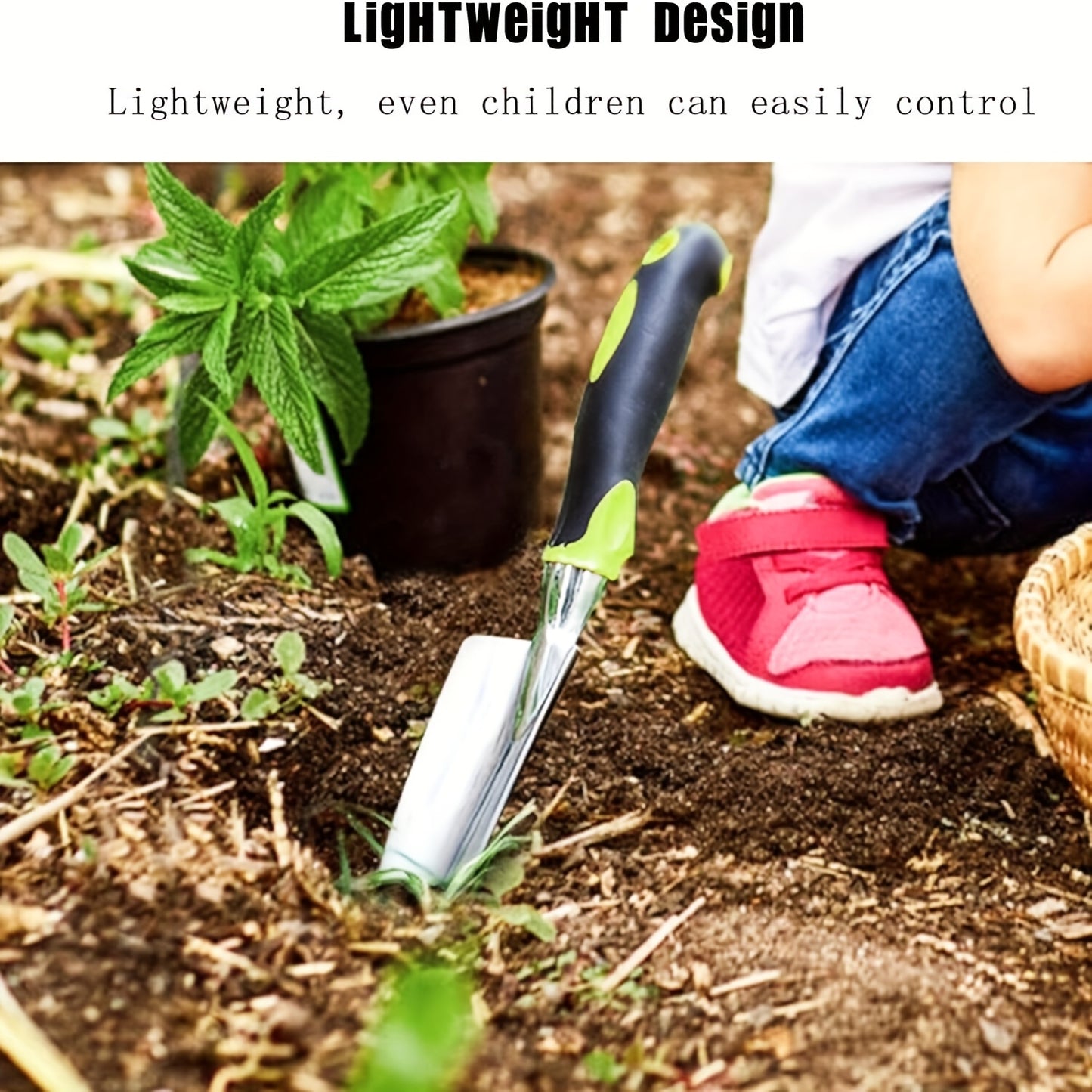 [Gardening Shovel] Ergonomic Gardening Shovel with Soft Non-Slip Handle | Suitable for Planting, Transplantation and Soil Leveling - Gardening Gift