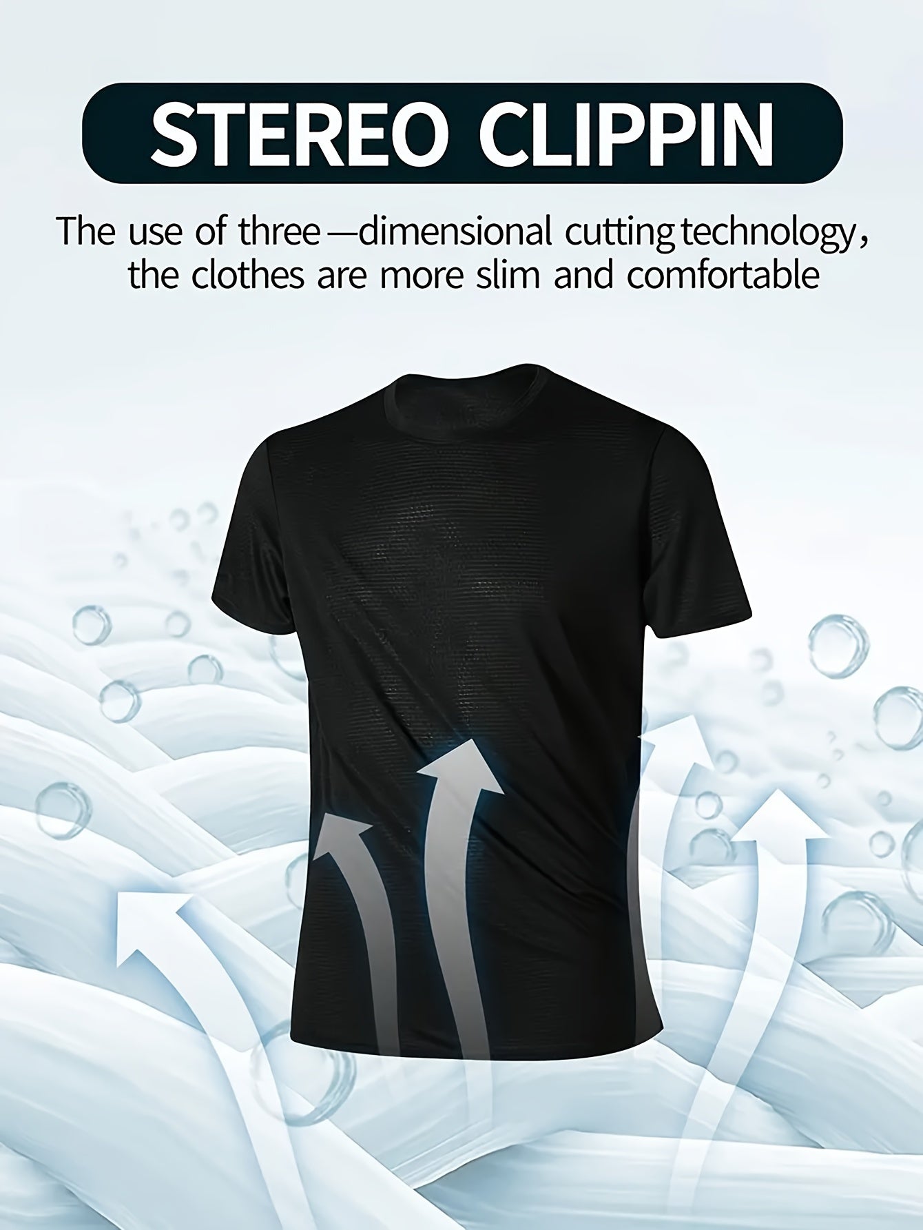 10pcs Men's Ultra-Light Quick-Dry T-Shirts in Black & White - Breathable, Sweat-Wicking Fabric for Gym, Running & Fitness | Comfortable Short Sleeve Crew Neck Tops for Sports Training