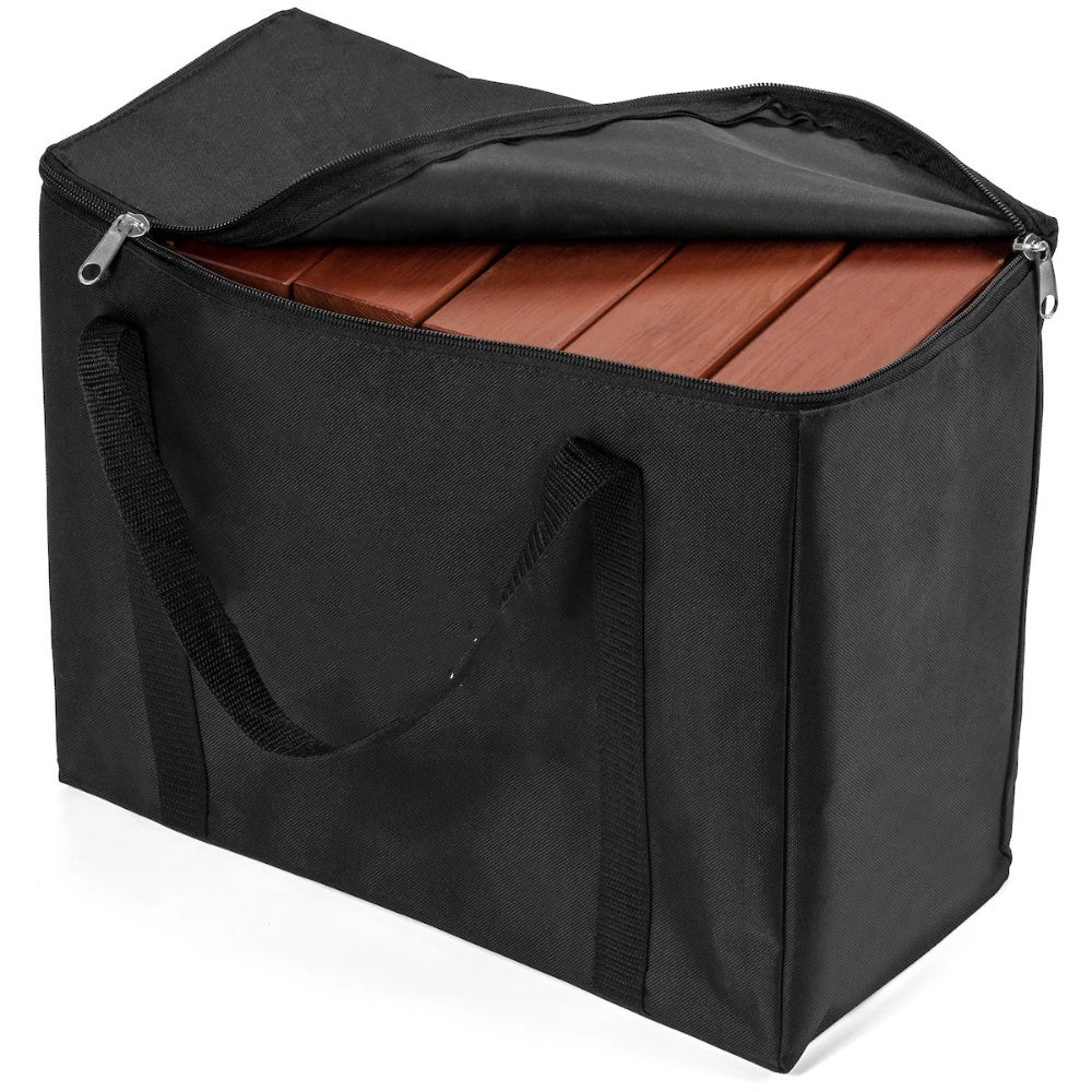 Stained Giant Toppling Timbers - 60-Piece Premium Wooden Block Tower Game with Carrying Case - 3ft Tall Stacking Challenge for Adults, Families & Groups - Backyard BBQ Games, 4th of July Party, Tailgate, Summer Camp & Outdoor