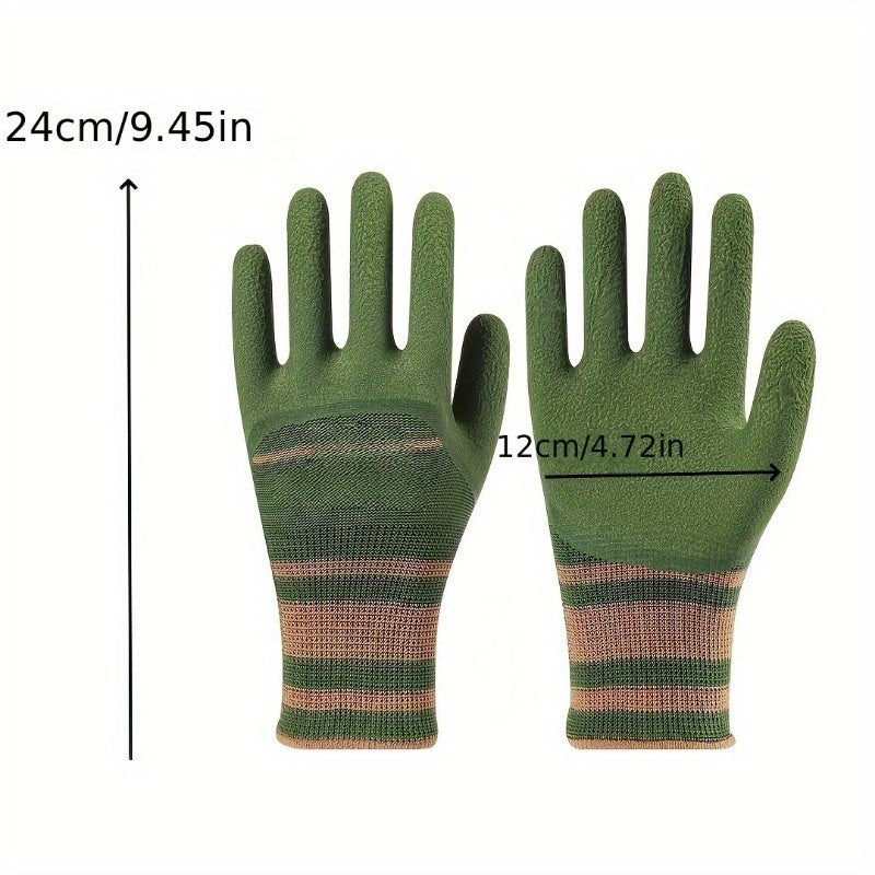 [Stab-Proof Gardening Gloves] 5 Pairs of Lightweight, Stab-Proof Gardening Gloves | Rubber Material, Wear-Resistant, Easy to Clean, Ideal for Flower Gardening and Landscape Planting