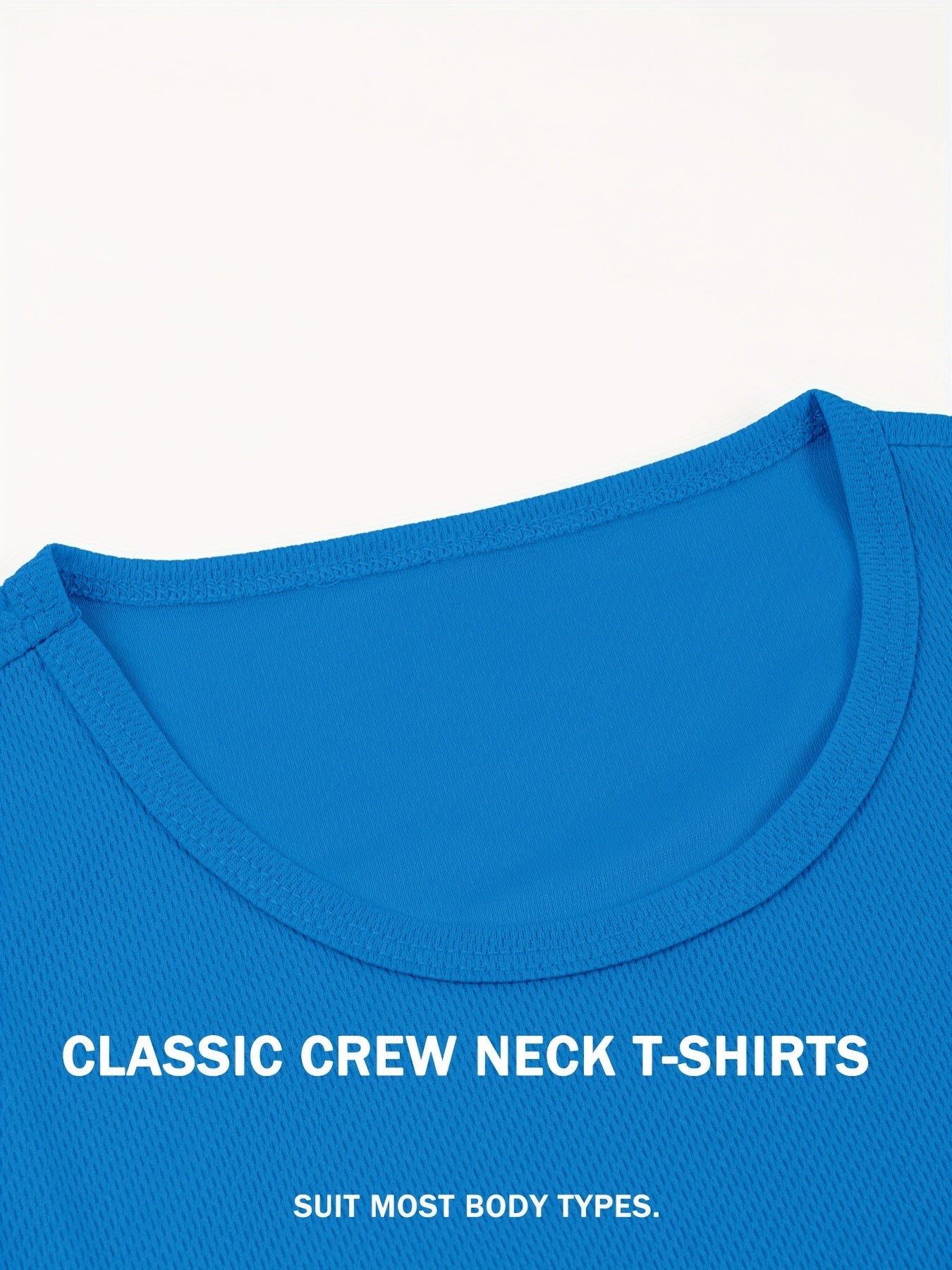 8-Pack Men's Quick-Dry Gym Shirts - Moisture-Wicking Athletic Tees, Lightweight Polyester Workout Tops for Running, Gym, Travel - All-Season Breathable Active Wear in Multi-Colors (Navy/Red/Black/ Lime/) - Ideal for Men & Cou