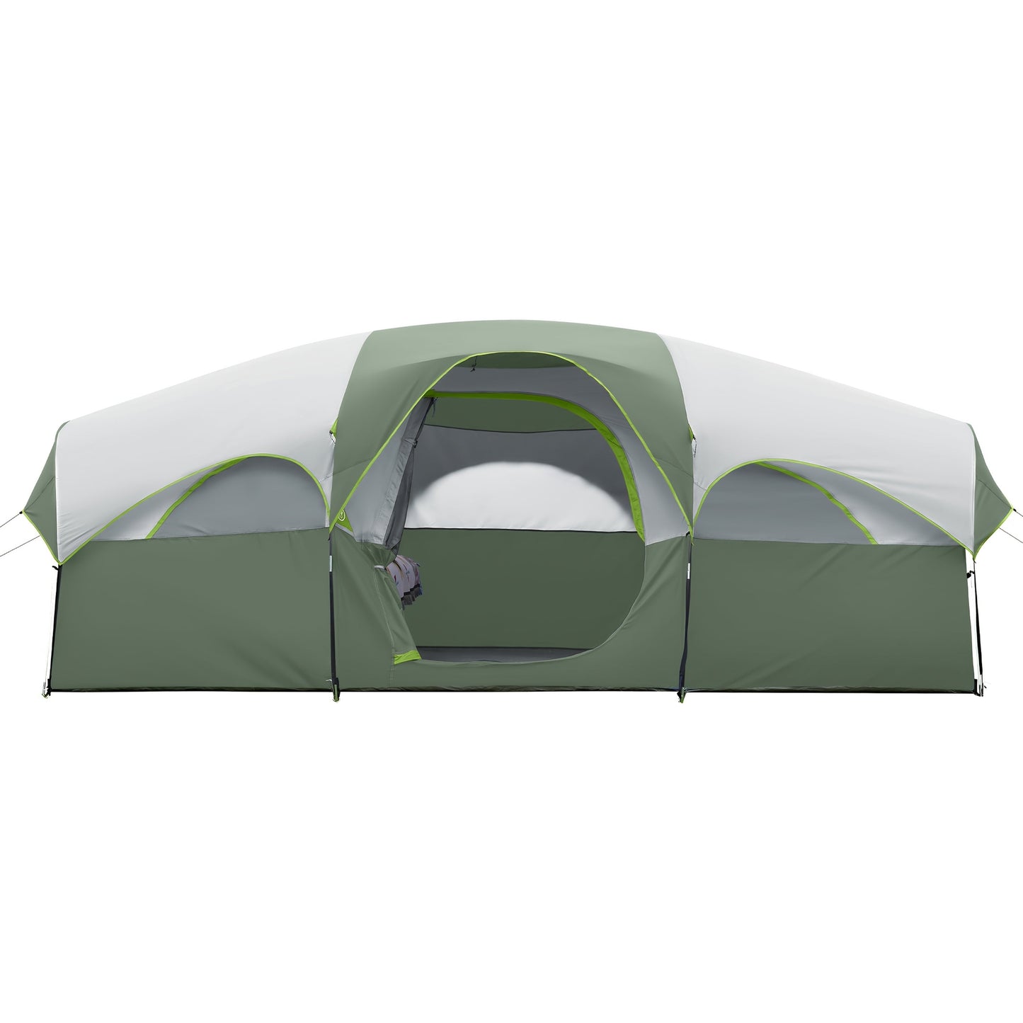 [Windproof Camping Tent] 8 People Portable Windproof Double-layer Camping Tent | Easy To Set Up, Large-capacity, Large Mesh Window, Spacer Curtain, Suitable For Friends Camping Party And Other Scenes (Blue)