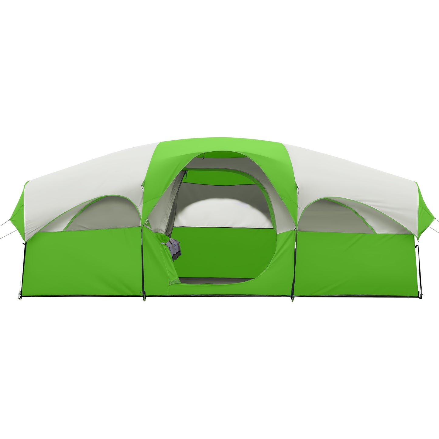 Camping Tent 8 People, Easy To Set Up, Portable Large-capacity Tent, And Windproof, Double-layer, Large Mesh Window, Spacer Curtain, Suitable For Friends Camping Party And Other Scenes (Blue)