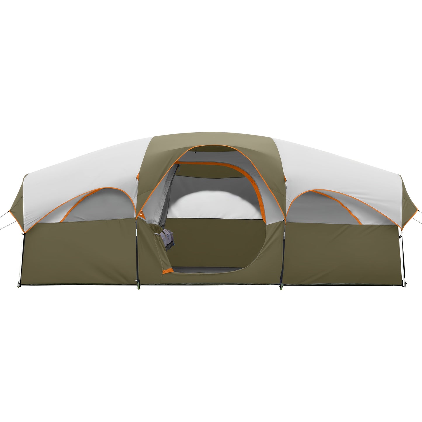 [Windproof Camping Tent] 8 People Portable Windproof Double-layer Camping Tent | Easy To Set Up, Large-capacity, Large Mesh Window, Spacer Curtain, Suitable For Friends Camping Party And Other Scenes (Blue)