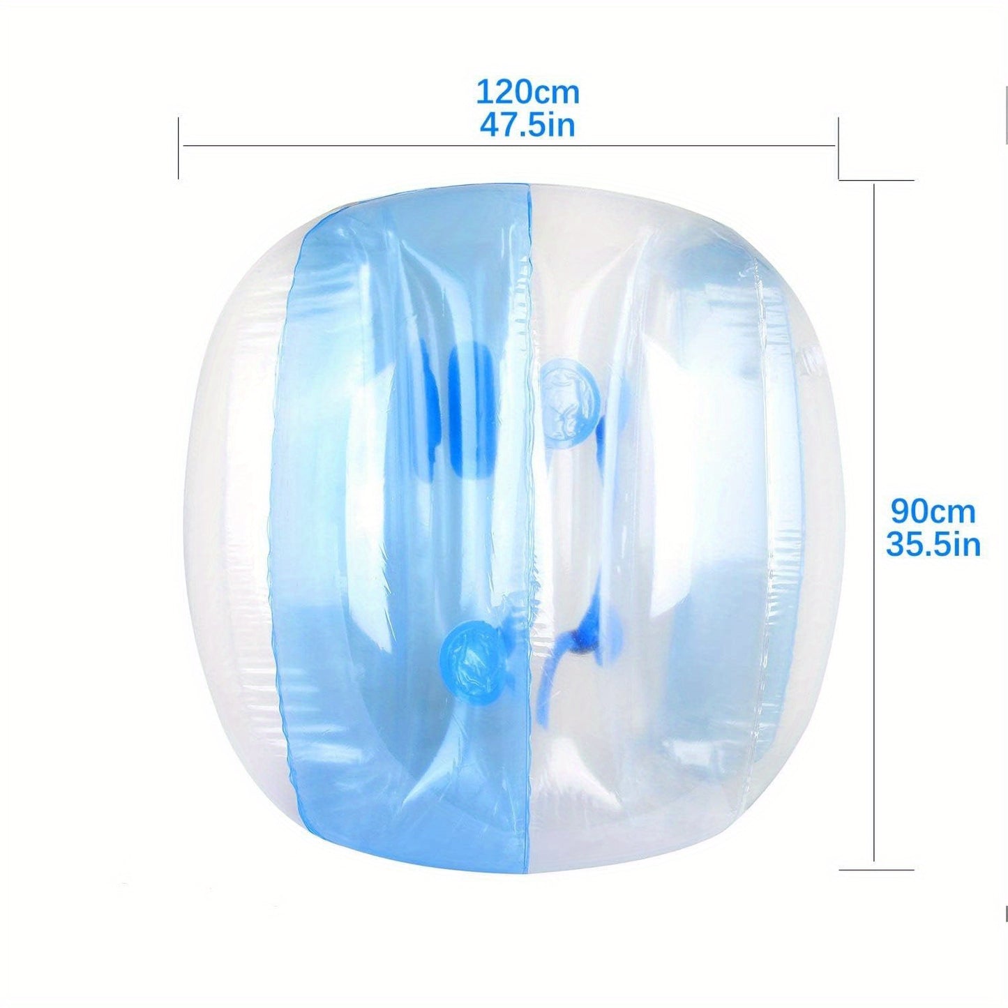 2pcs Bumper Sumo Ball Inflatable Bumper Balls for Adults Bumper Bubble Soccer Balls for Adults Sumo Football Zorb Human Hamster Ball Body for Outdoor Team Gaming Play Sport 47.5inch