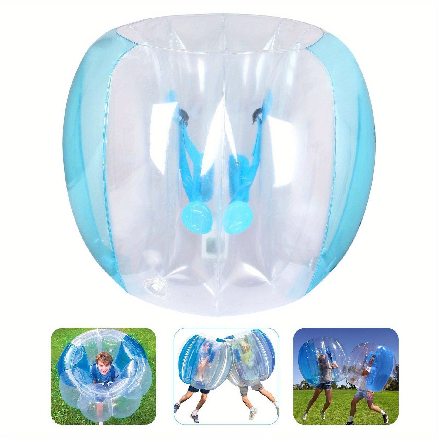 2pcs Bumper Sumo Ball Inflatable Bumper Balls for Adults Bumper Bubble Soccer Balls for Adults Sumo Football Zorb Human Hamster Ball Body for Outdoor Team Gaming Play Sport 47.5inch